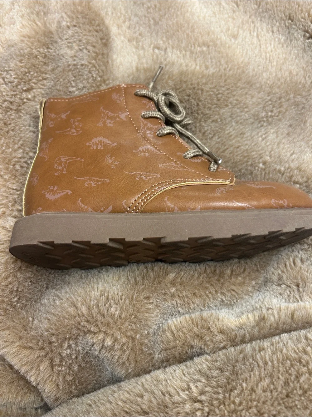 Kids Brown Lace-Up Boots -💥